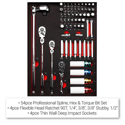 Extreme Tools 20-Drawer Roller Cabinet With Extra 990 Tools And Top Cabient