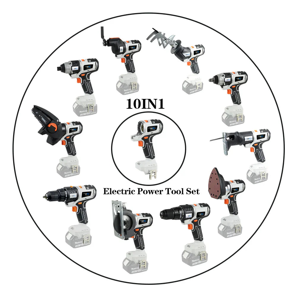 Cordless 10 in 1 Multifunctional Power ToolKit