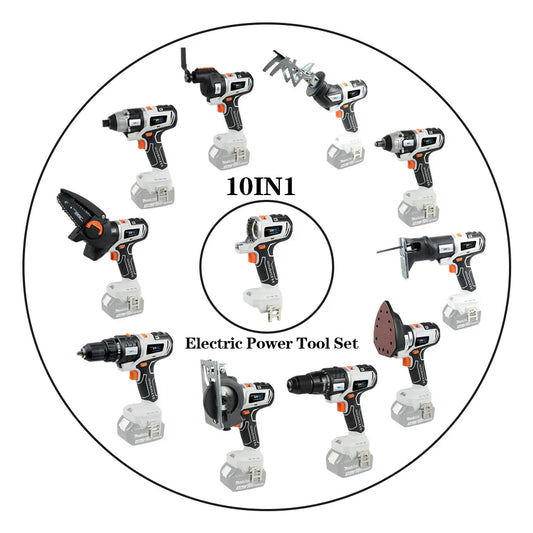 Cordless 10 in 1 Multifunctional Power ToolKit
